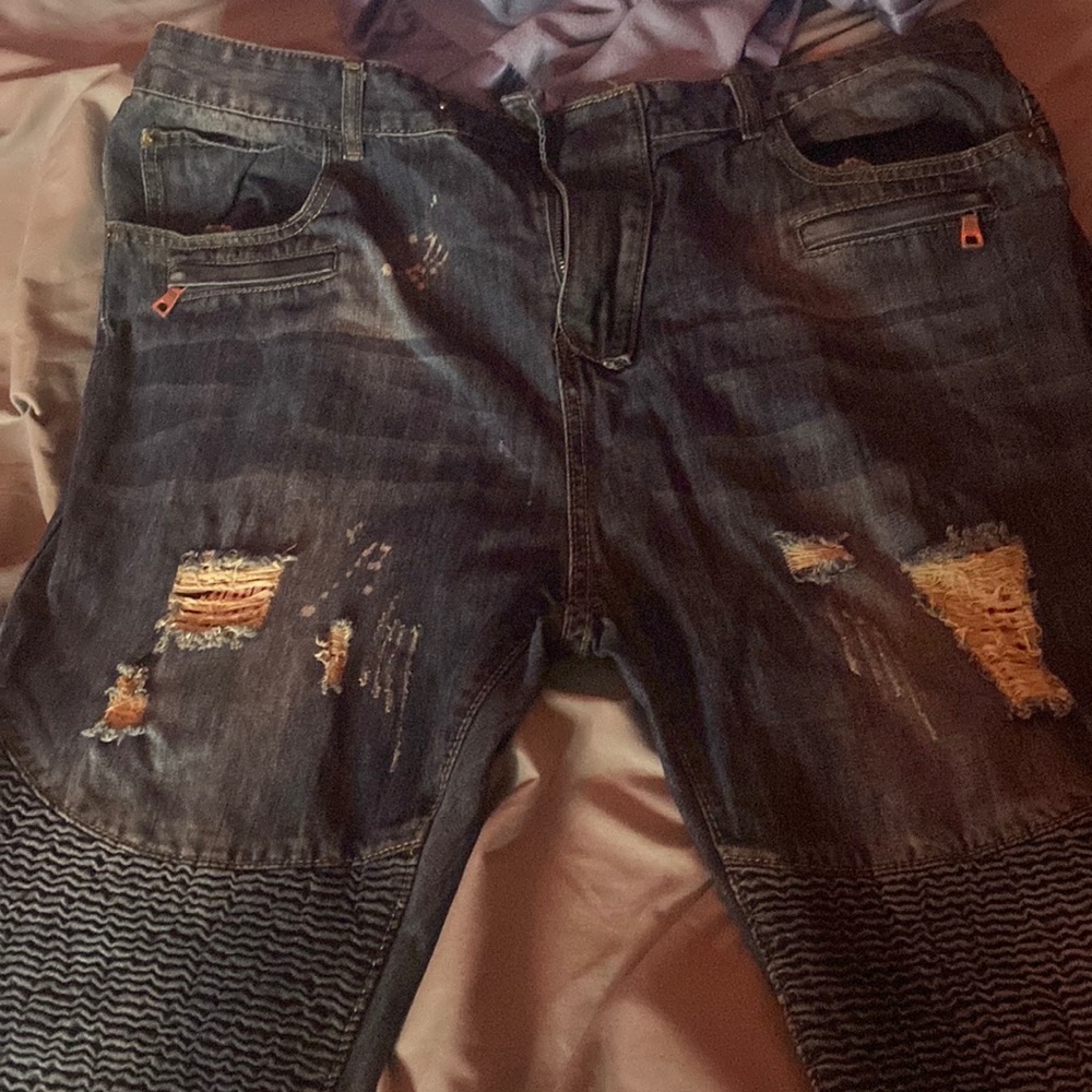 Biker jeans
